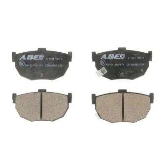 Jeu de 4 plaquettes de frein arrière ABE C21026ABE pour CHEVROLET SILVERADO 1500 2.7 - 167cv