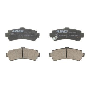 Jeu de 4 plaquettes de frein arrière ABE C21037ABE pour SSANGYONG REXTON 1.6 SLX - 90cv