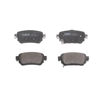 Jeu de 4 plaquettes de frein arrière ABE C21055ABE pour NISSAN X-TRAIL 1.7 dCi ALL MODE 4x4-i - 150cv