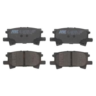Jeu de 4 plaquettes de frein arrière ABE OEM 0446648060