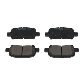 Jeu de 4 plaquettes de frein arrière ABE [C22043ABE]