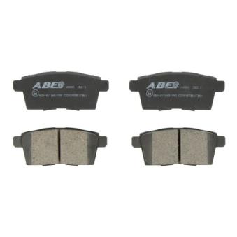 Jeu de 4 plaquettes de frein arrière ABE [C23015ABE]