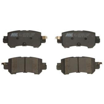 Jeu de 4 plaquettes de frein arrière ABE C23018ABE-P