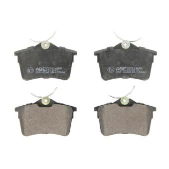 Jeu de 4 plaquettes de frein arrière ABE [C2C014ABE]