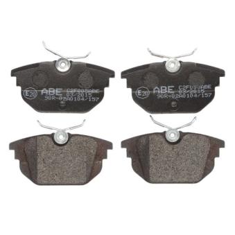 Jeu de 4 plaquettes de frein arrière ABE C2F005ABE pour SUBARU LEGACY 1.9 TD - 90cv