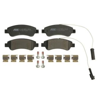 Jeu de 4 plaquettes de frein arrière ABE OEM 1614412180 Jeu de 4 plaquettes de frein arrière ABE OEM 1614412180