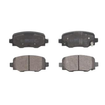 Jeu de 4 plaquettes de frein arrière ABE C2F021ABE pour FIAT 500X 1.4 - 140cv