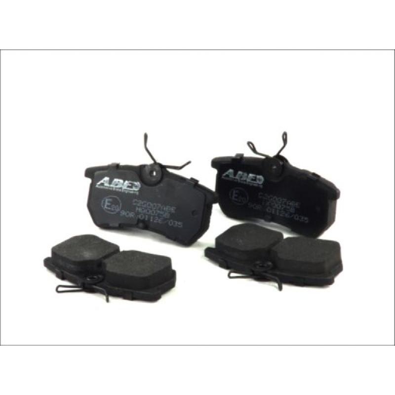 Jeu de 4 plaquettes de frein arrière ABE C2G007ABE - Visuel 1