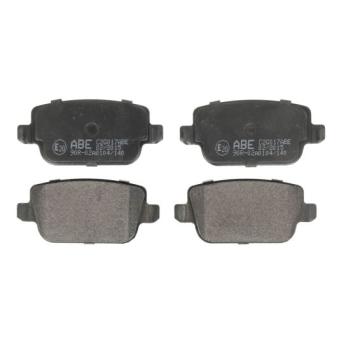 Jeu de 4 plaquettes de frein arrière ABE [C2G017ABE]
