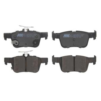 Jeu de 4 plaquettes de frein arrière ABE C2G021ABE-P