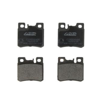 Jeu de 4 plaquettes de frein arrière ABE C2M006ABE pour PORSCHE PANAMERA E 320 - 220cv