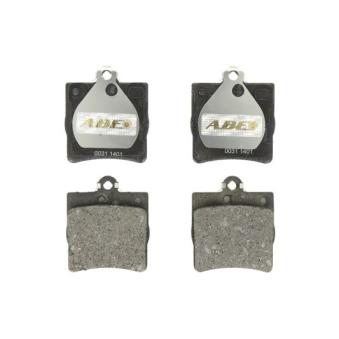 Jeu de 4 plaquettes de frein arrière ABE C2M014ABE pour PORSCHE PANAMERA E 320 - 220cv