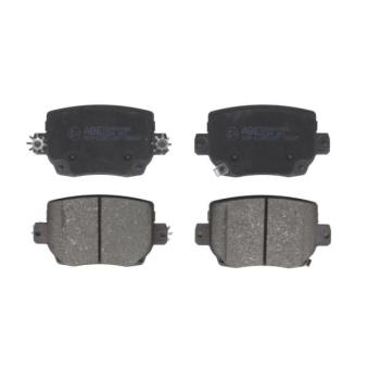 Jeu de 4 plaquettes de frein arrière ABE OEM 800824600D