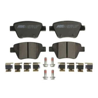 Jeu de 4 plaquettes de frein arrière ABE OEM 5K0698451