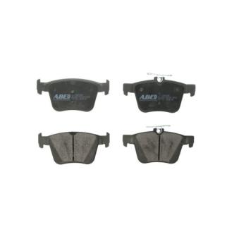 Jeu de 4 plaquettes de frein arrière ABE C2W034ABE pour FORD FOCUS 1.6 TDI - 110cv
