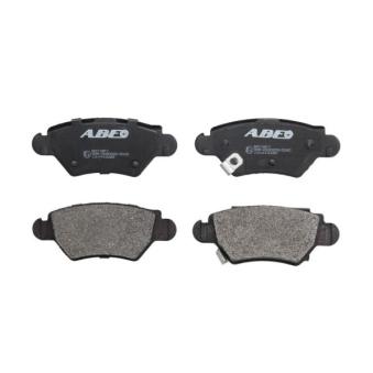 Jeu de 4 plaquettes de frein arrière ABE C2X010ABE pour OPEL ASTRA 1.6 - 103cv