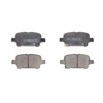 Jeu de 4 plaquettes de frein arrière ABE [C2X016ABE]