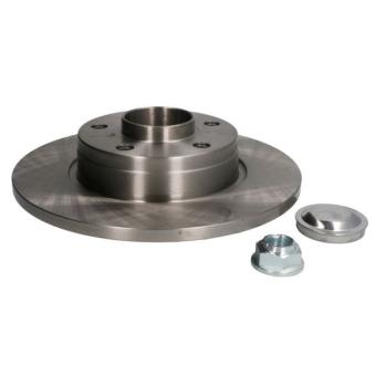 Jeu de 2 disques de frein arrière ABE C4R023ABE pour RENAULT TRAFIC 1.9 DCI 80 - 82cv