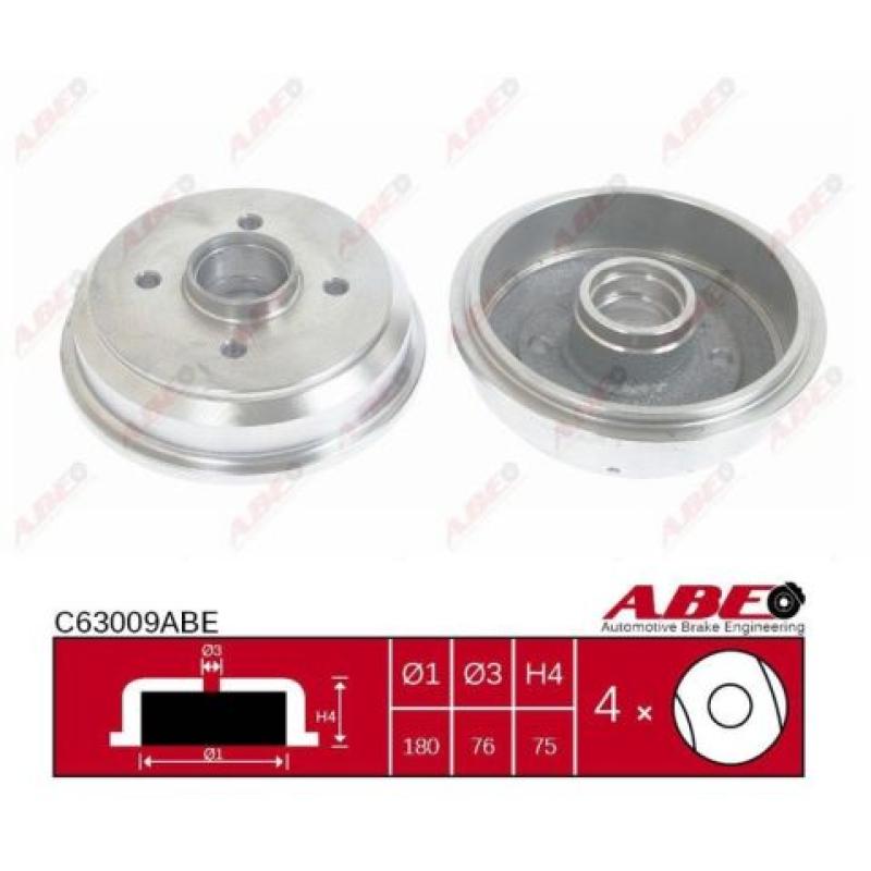 Tambour de frein ABE C63009ABE - Visuel 2
