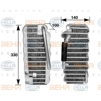 BEHR HELLA SERVICE 8FV 351 210-471 - Evaporateur climatisation