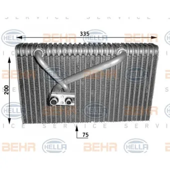 BEHR HELLA SERVICE 8FV 351 210-671 - Evaporateur climatisation