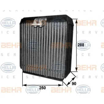 BEHR HELLA SERVICE 8FV 351 211-161 - Evaporateur climatisation