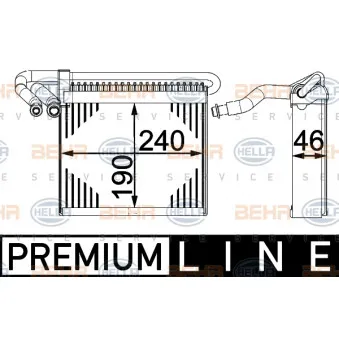 BEHR HELLA SERVICE 8FV 351 330-021 - Evaporateur climatisation