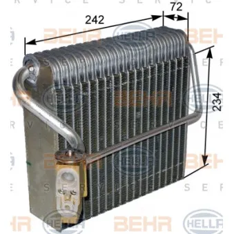 BEHR HELLA SERVICE 8FV 351 330-531 - Evaporateur climatisation