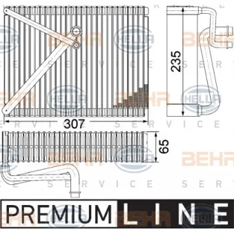 BEHR HELLA SERVICE 8FV 351 330-651 - Evaporateur climatisation