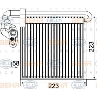 BEHR HELLA SERVICE 8FV 351 330-751 - Evaporateur climatisation