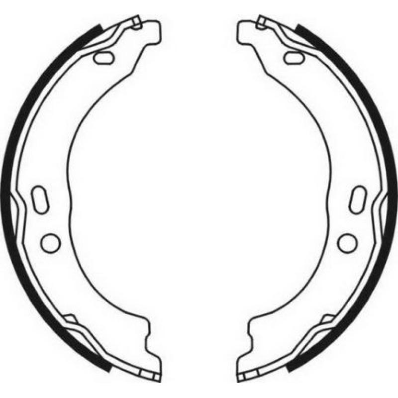 Jeu de mâchoires de frein, frein de stationnement ABE CRG000ABE - Visuel 2