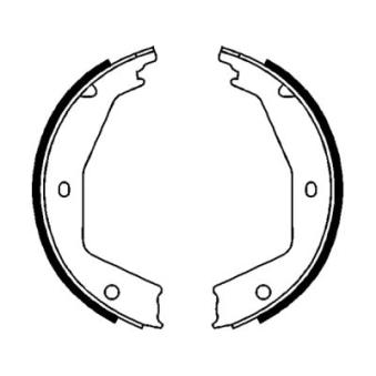Jeu de mâchoires de frein, frein de stationnement ABE OEM 9566926980