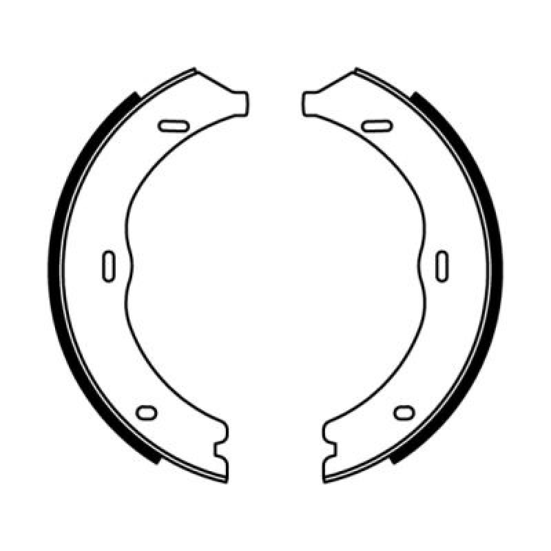 Jeu de mâchoires de frein, frein de stationnement ABE CRM008ABE - Visuel 2
