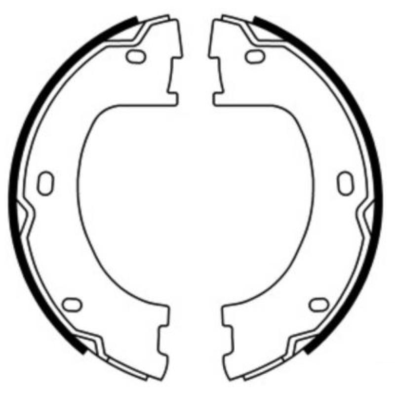 Jeu de mâchoires de frein, frein de stationnement ABE CRM013ABE - Visuel 2