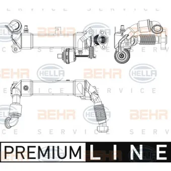 BEHR HELLA SERVICE 8ME 376 747-441 - Radiateur, réaspiration des gaz d'échappement