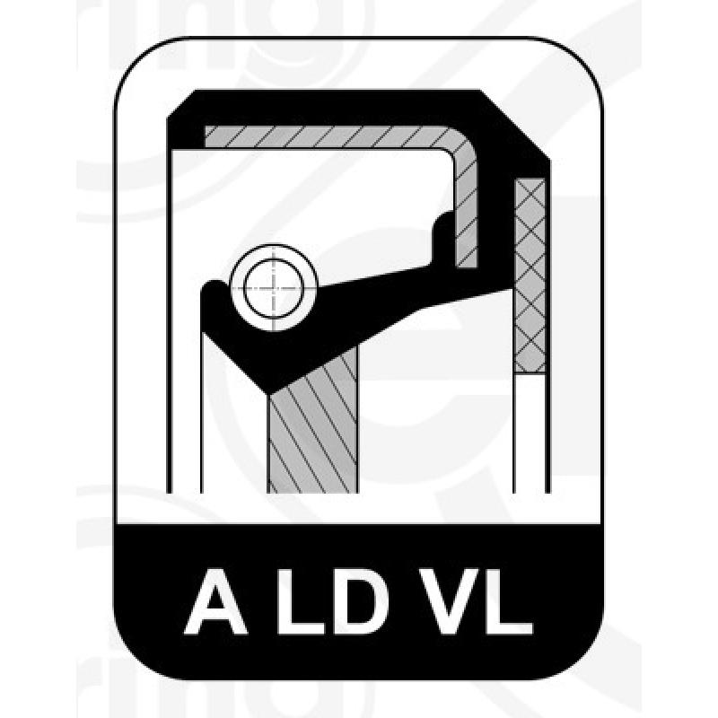 Bague d'étanchéité, vilebrequin ELRING 135.190 - Visuel 1