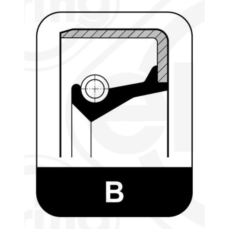 Bague d'étanchéité, différentiel ELRING 219.568 - Visuel 1
