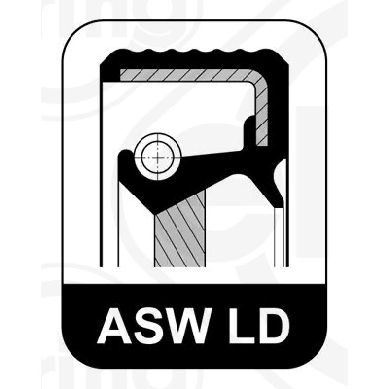 Bague d'étanchéité, vilebrequin ELRING 232.300 - Visuel 1