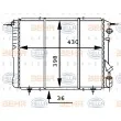 Radiateur, refroidissement du moteur BEHR HELLA SERVICE [8MK 376 716-191]