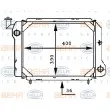 Radiateur, refroidissement du moteur BEHR HELLA SERVICE [8MK 376 716-201]