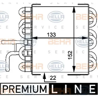 Refroidisseur de carburant BEHR HELLA SERVICE [8MK 376 717-411]