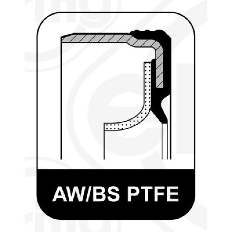 Bague d'étanchéité, vilebrequin ELRING 706.600 - Visuel 1