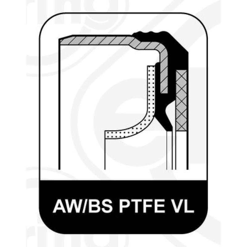 Bague d'étanchéité, vilebrequin ELRING 728.880 - Visuel 1