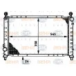 Radiateur, refroidissement du moteur BEHR HELLA SERVICE [8MK 376 720-131]