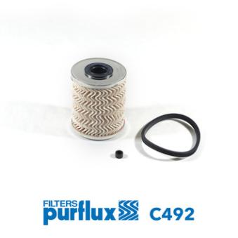 Filtre à carburant PURFLUX C492 pour NISSAN NV400 2.3 DCI - 101cv