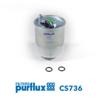 Filtre à carburant PURFLUX CS736 pour VOLKSWAGEN TIGUAN 318 CDI - 184cv
