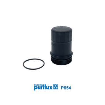 Couvercle, boîtier du filtre à huile PURFLUX P654 pour MERCEDES-BENZ CLASSE E E 300 - 252cv