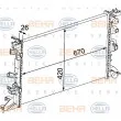 Radiateur, refroidissement du moteur BEHR HELLA SERVICE [8MK 376 745-221]