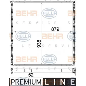 BEHR HELLA SERVICE 8MK 376 750-581 - Radiateur basse température, intercooler
