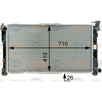 BEHR HELLA SERVICE 8MK 376 763-441 - Radiateur, refroidissement du moteur